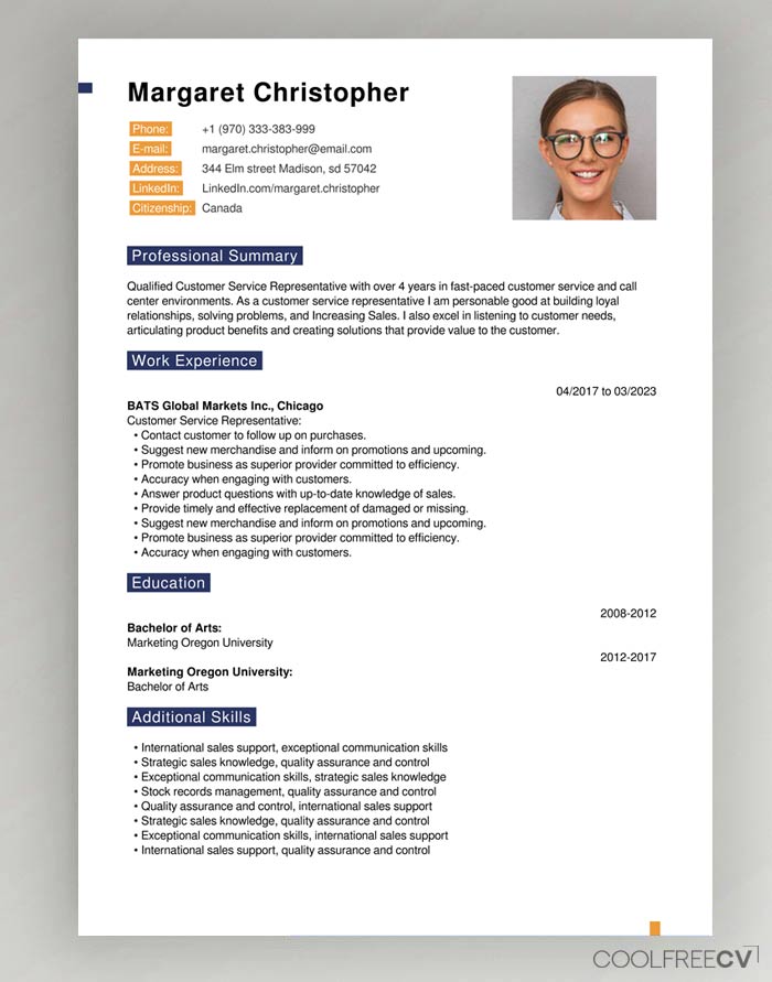 Free Resume Sites from www.coolfreecv.com